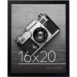 16x20 Poster Frame in Black - Composite Wood with Polished Plexiglass